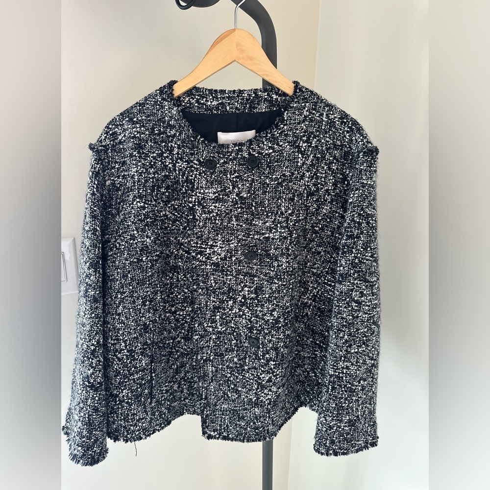 Boss Black & White Tweed Blazer Jacket - Picture 5 of 12